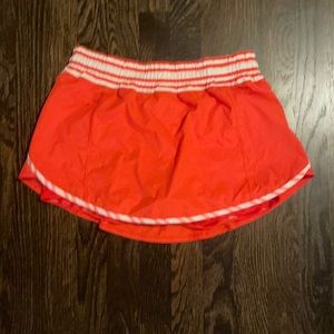 Red lulu lemon skirt